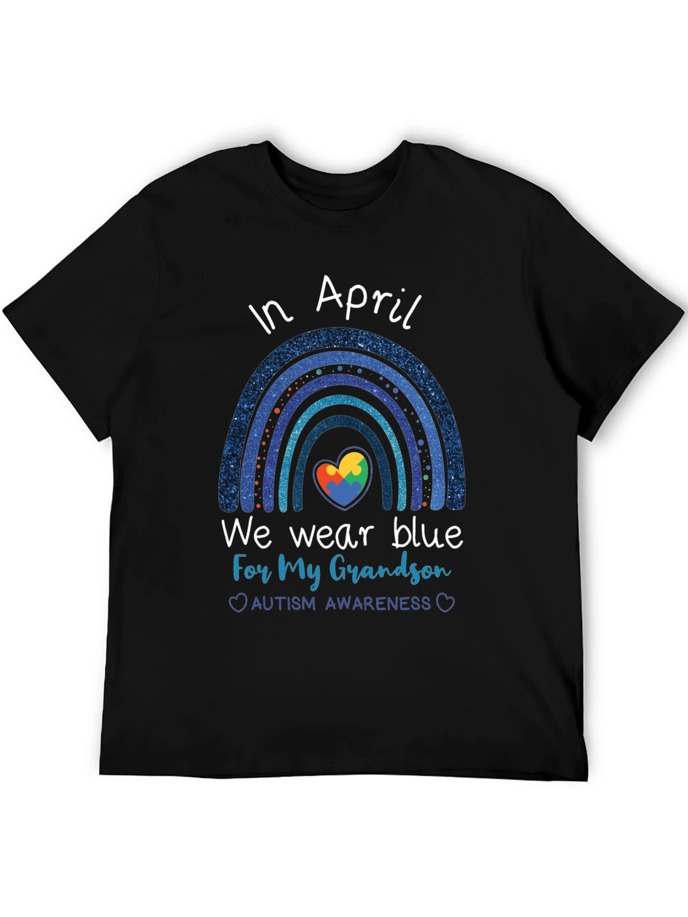 Autism Awareness T-Shirt - In April We Wear Blue