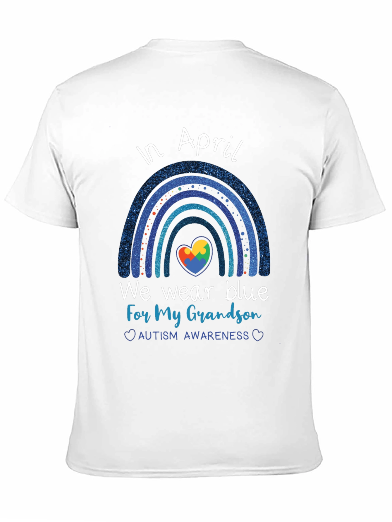 Autism Awareness T-Shirt - In April We Wear Blue