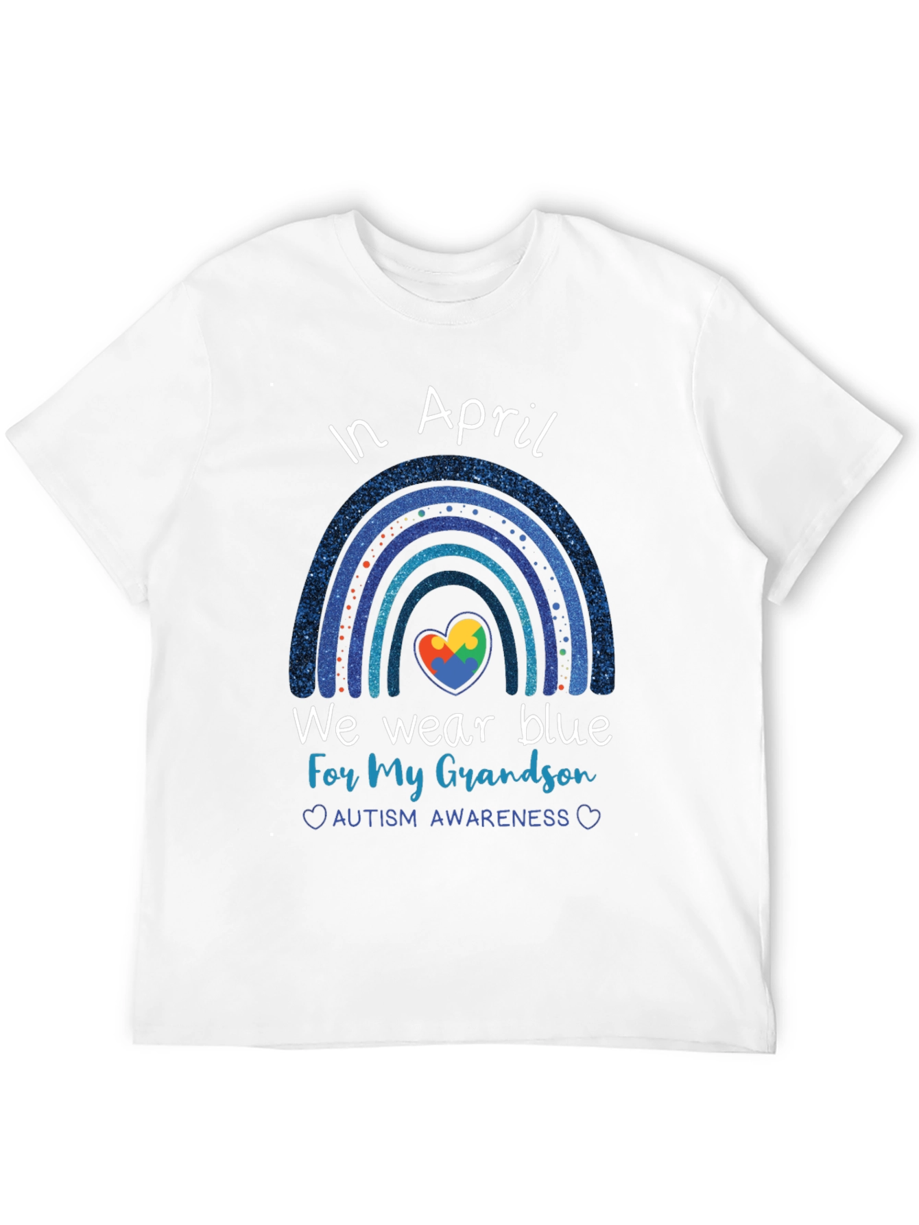 Autism Awareness T-Shirt - In April We Wear Blue