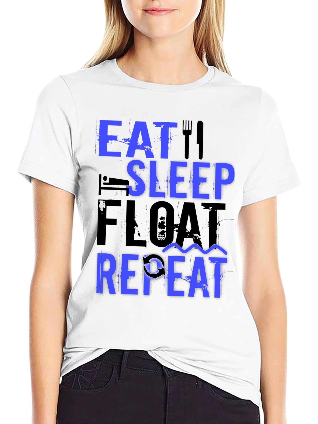 Eat Sleep Float Repeat T-Shirt - Fishing Lover