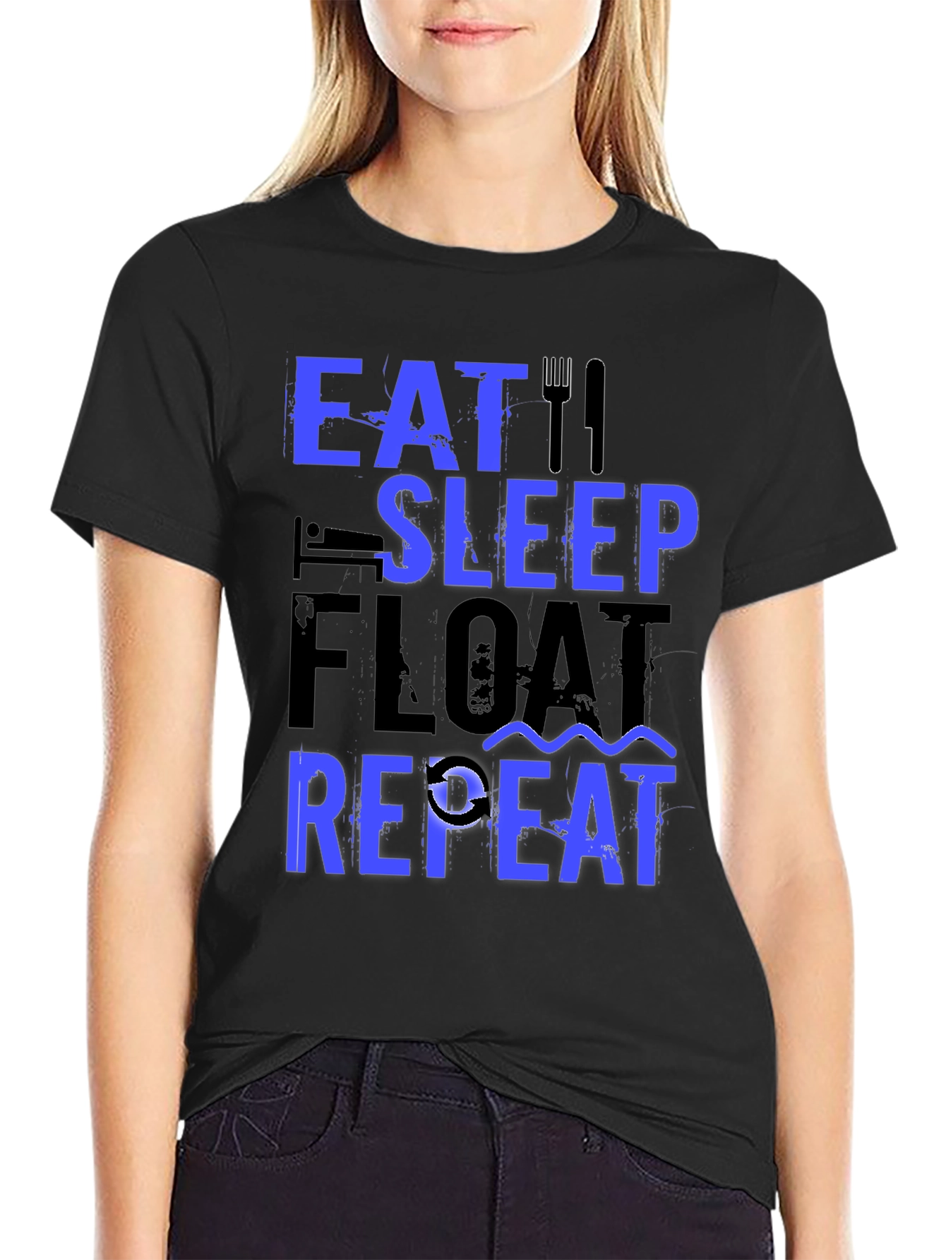 Eat Sleep Float Repeat T-Shirt - Fishing Lover