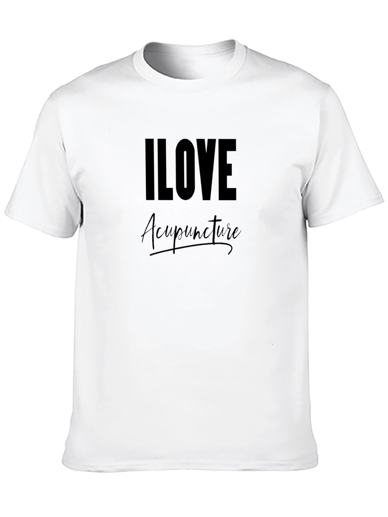 I Love Acupuncture Black T-Shirt