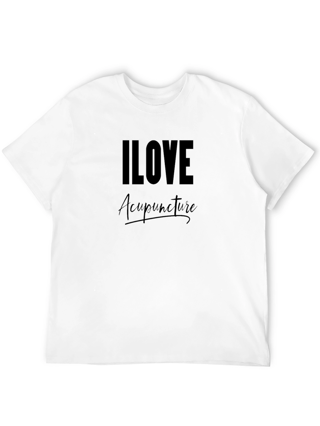 I Love Acupuncture Black T-Shirt