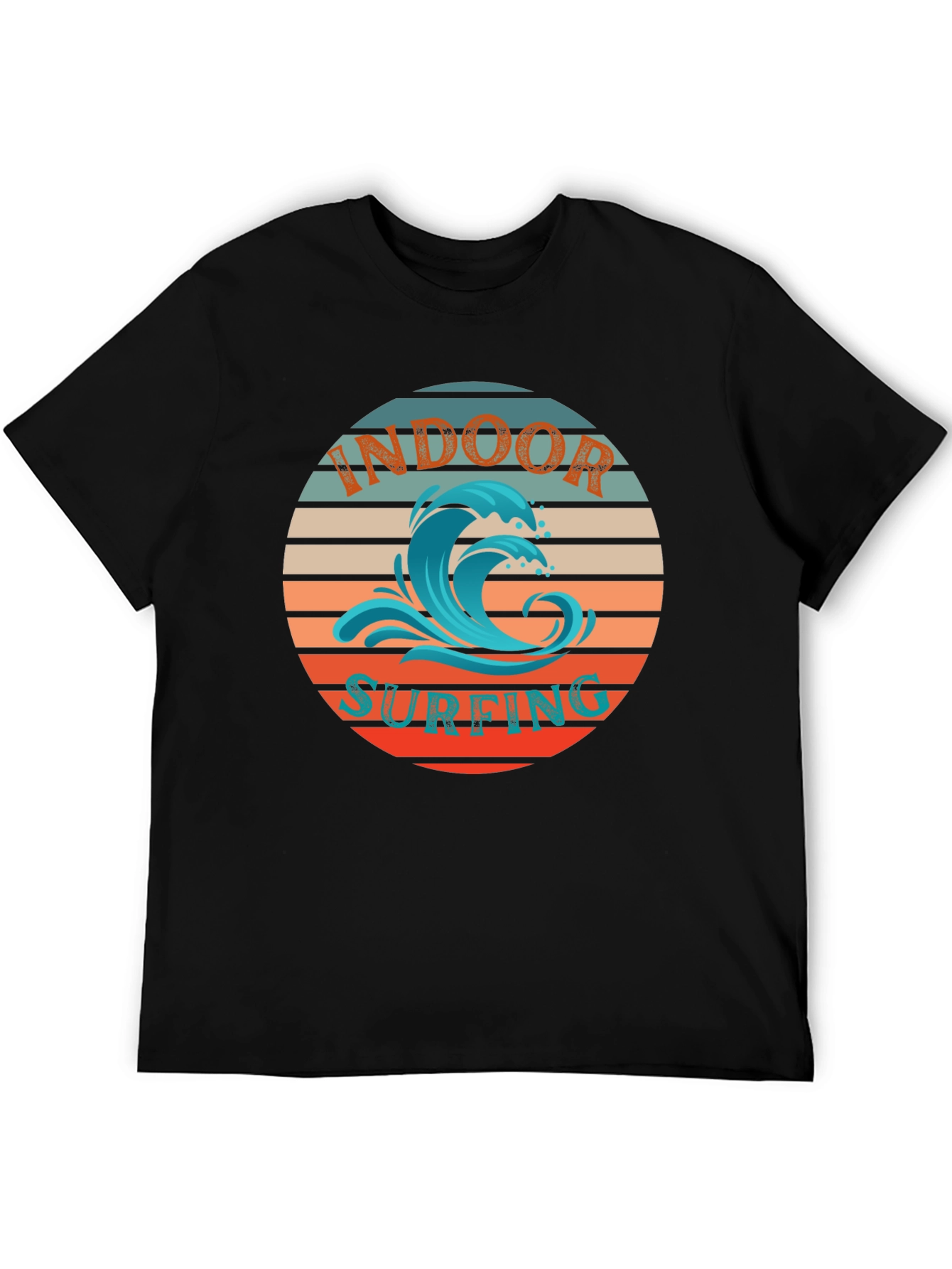 Indoor Surfing T-Shirt | Retro Wave Design