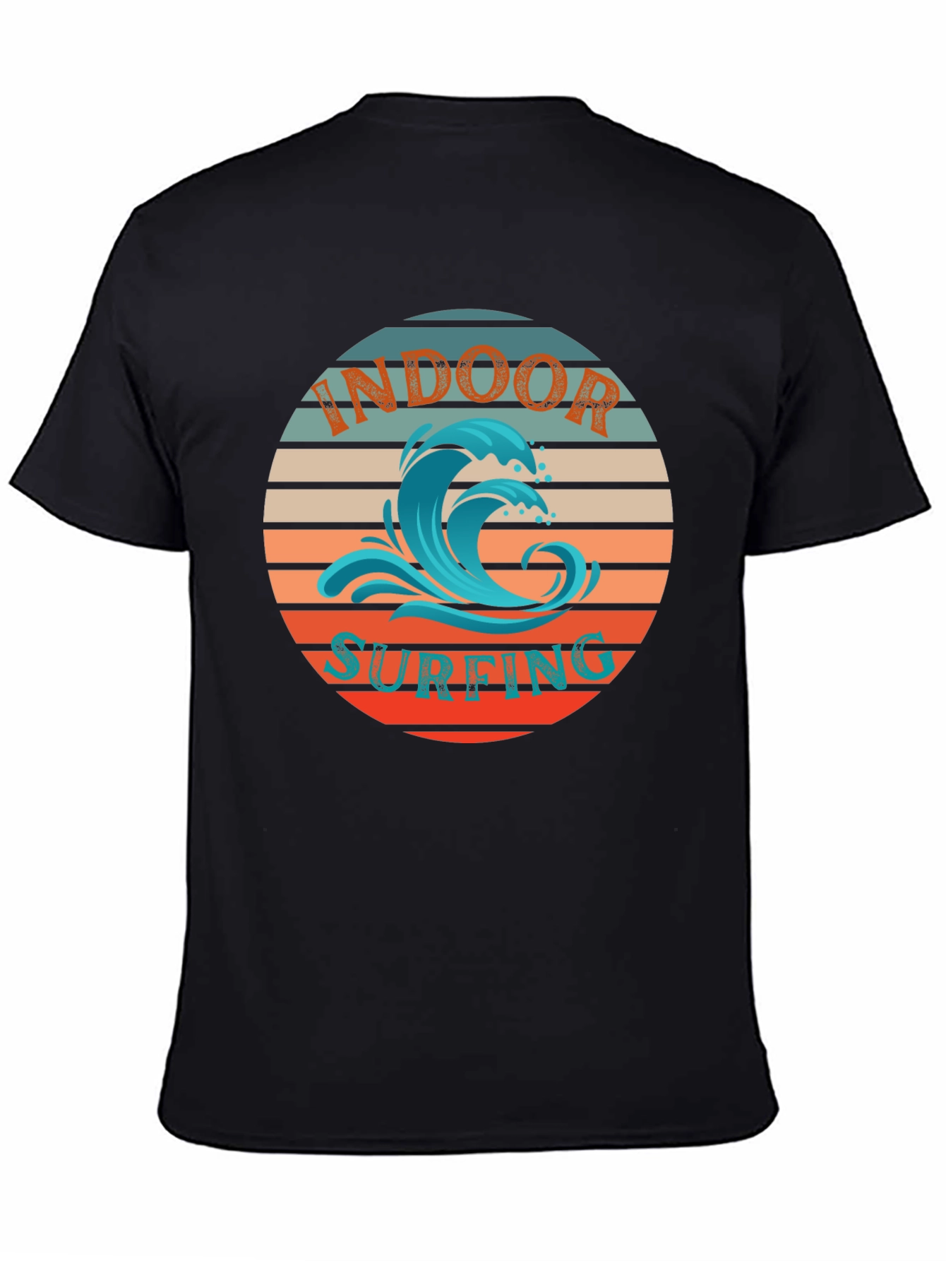 Indoor Surfing T-Shirt | Retro Wave Design
