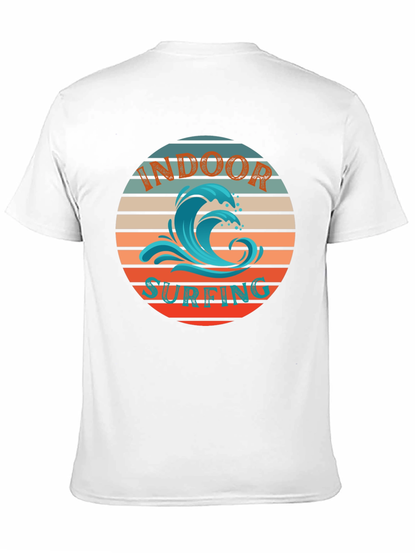 Indoor Surfing T-Shirt | Retro Wave Design