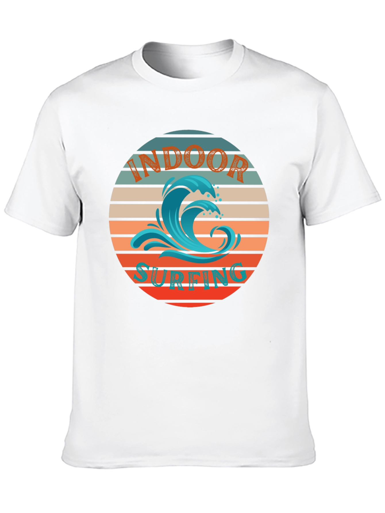 Indoor Surfing T-Shirt | Retro Wave Design