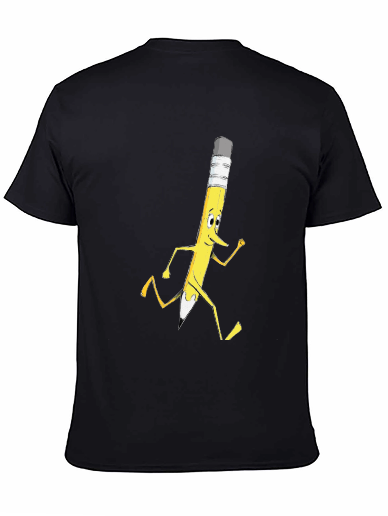 Funny Running Pencil Graphic T-Shirt
