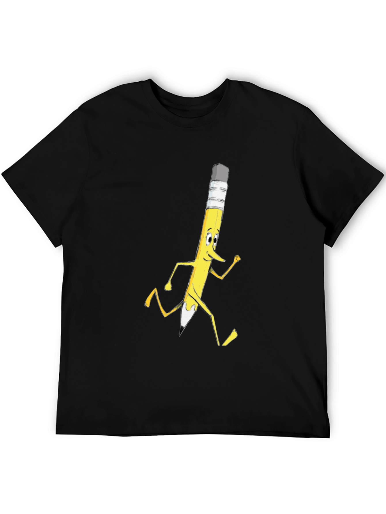 Funny Running Pencil Graphic T-Shirt
