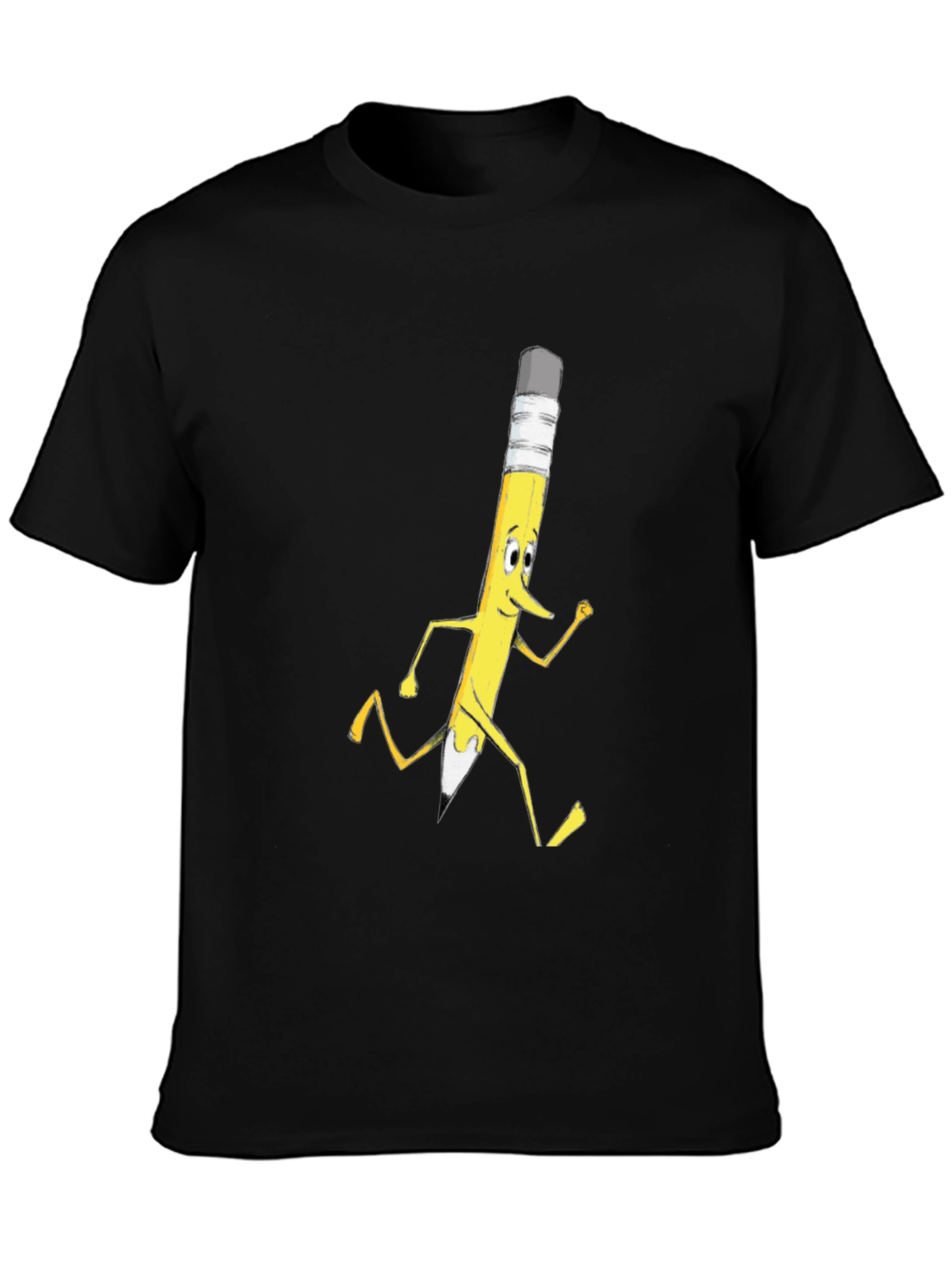 Funny Running Pencil Graphic T-Shirt