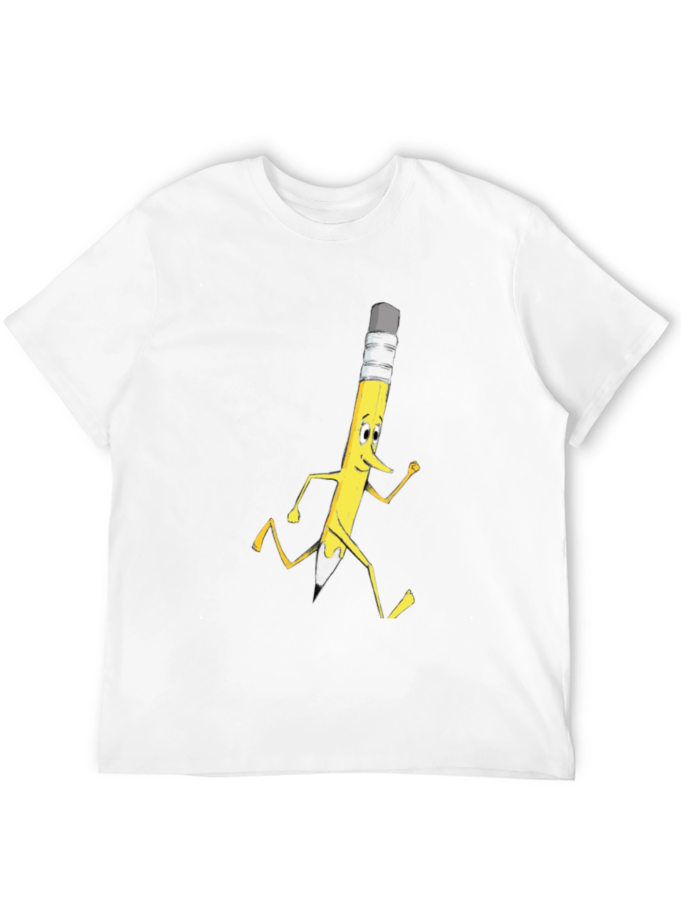 Funny Running Pencil Graphic T-Shirt