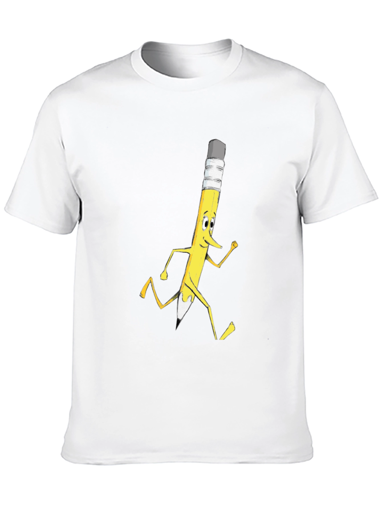 Funny Running Pencil Graphic T-Shirt