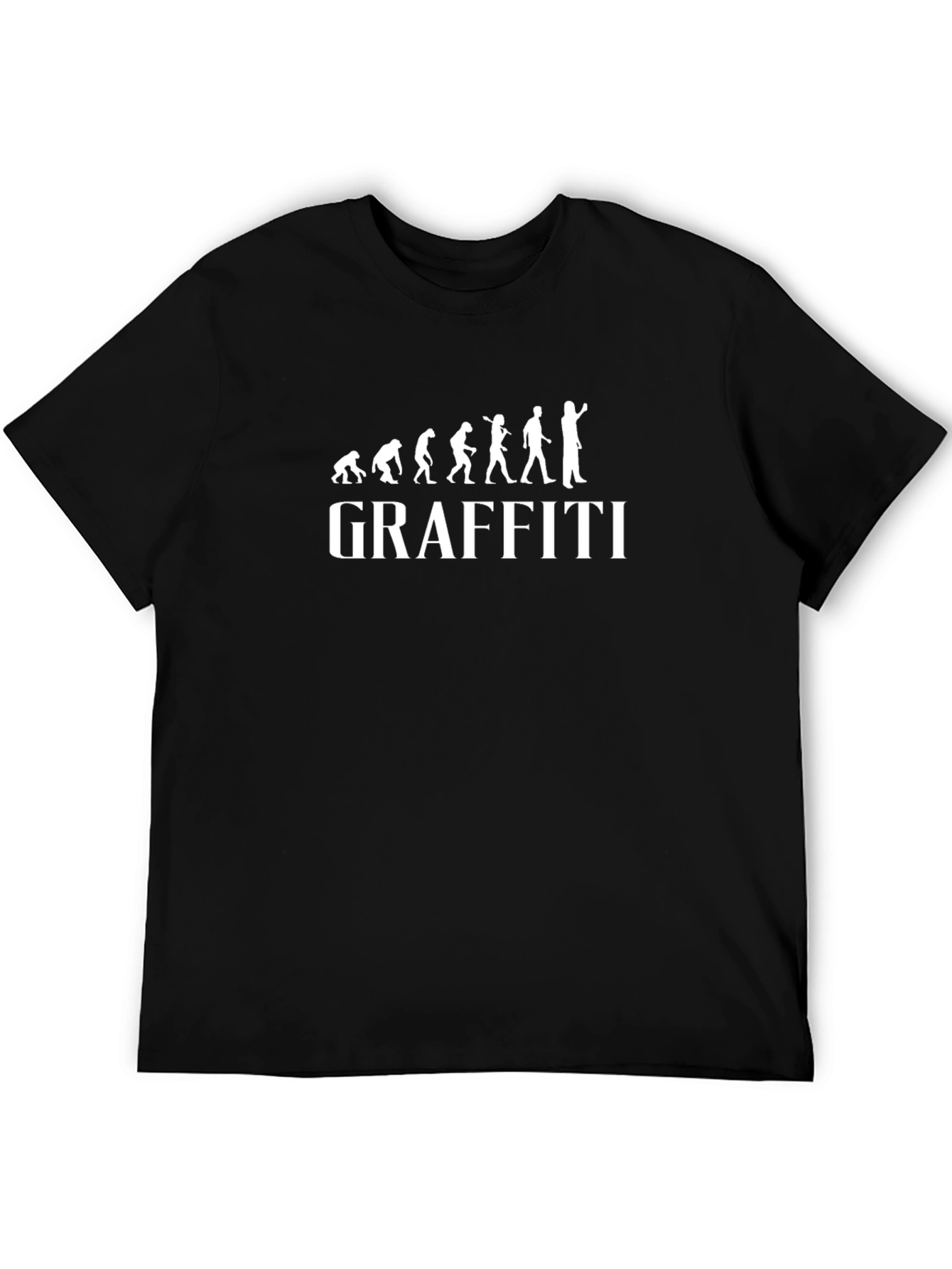 Evolution of Graffiti Artist Black T-Shirt
