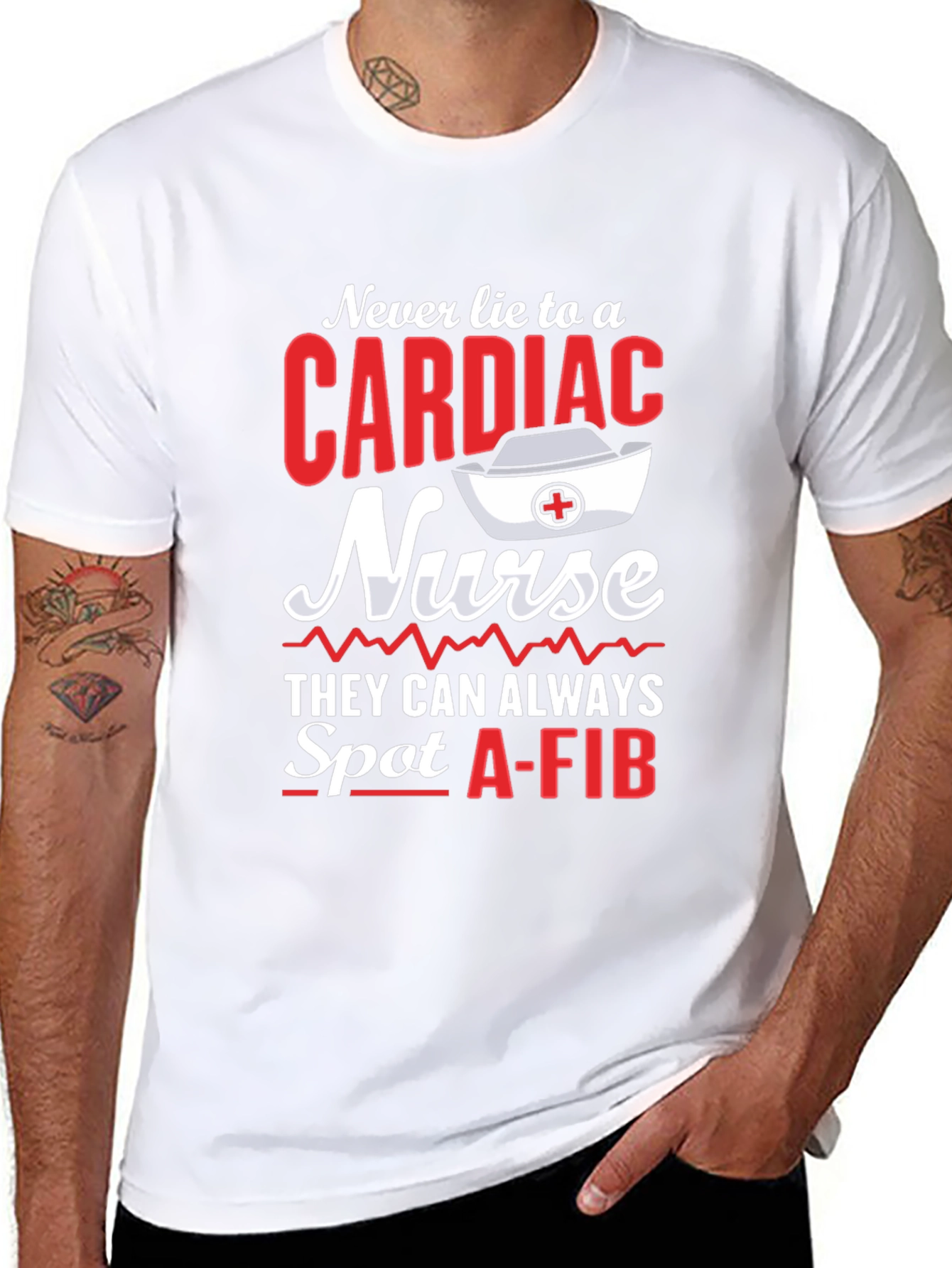 Cardiac Nurse T-Shirt - Spot A-Fib