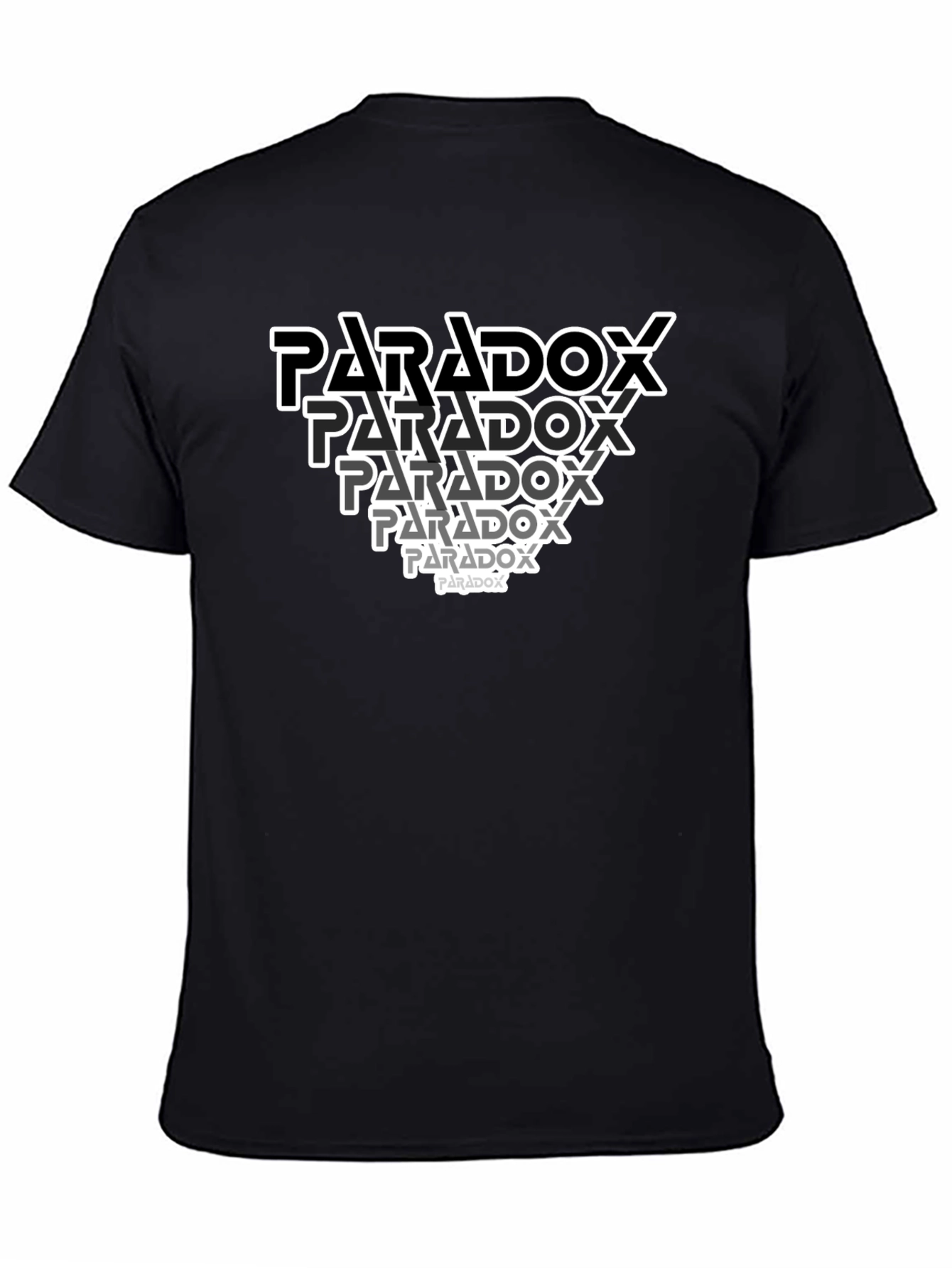 Paradox Graphic Print Black T-Shirt