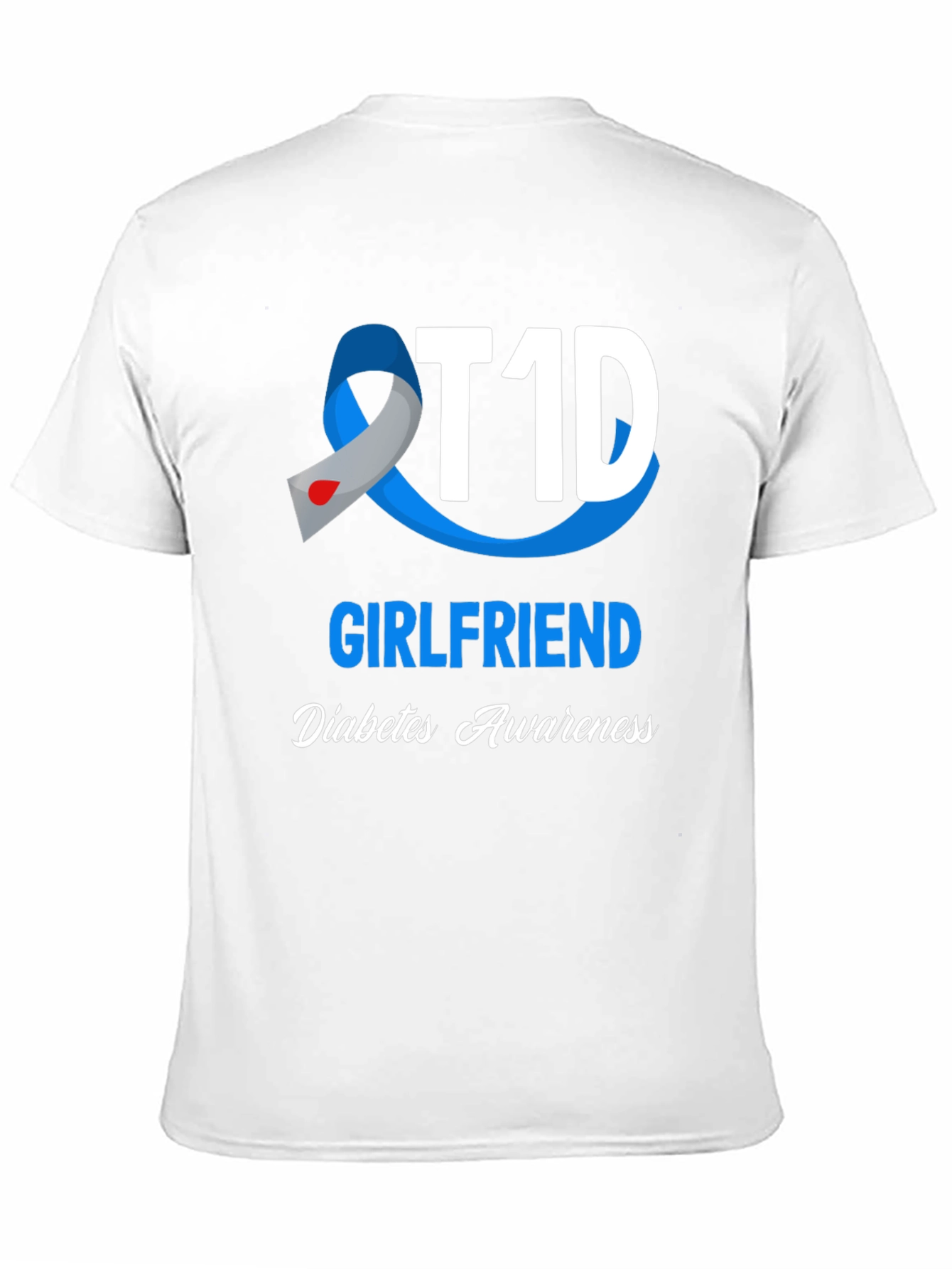 T1D Girlfriend Diabetes Awareness T-Shirt