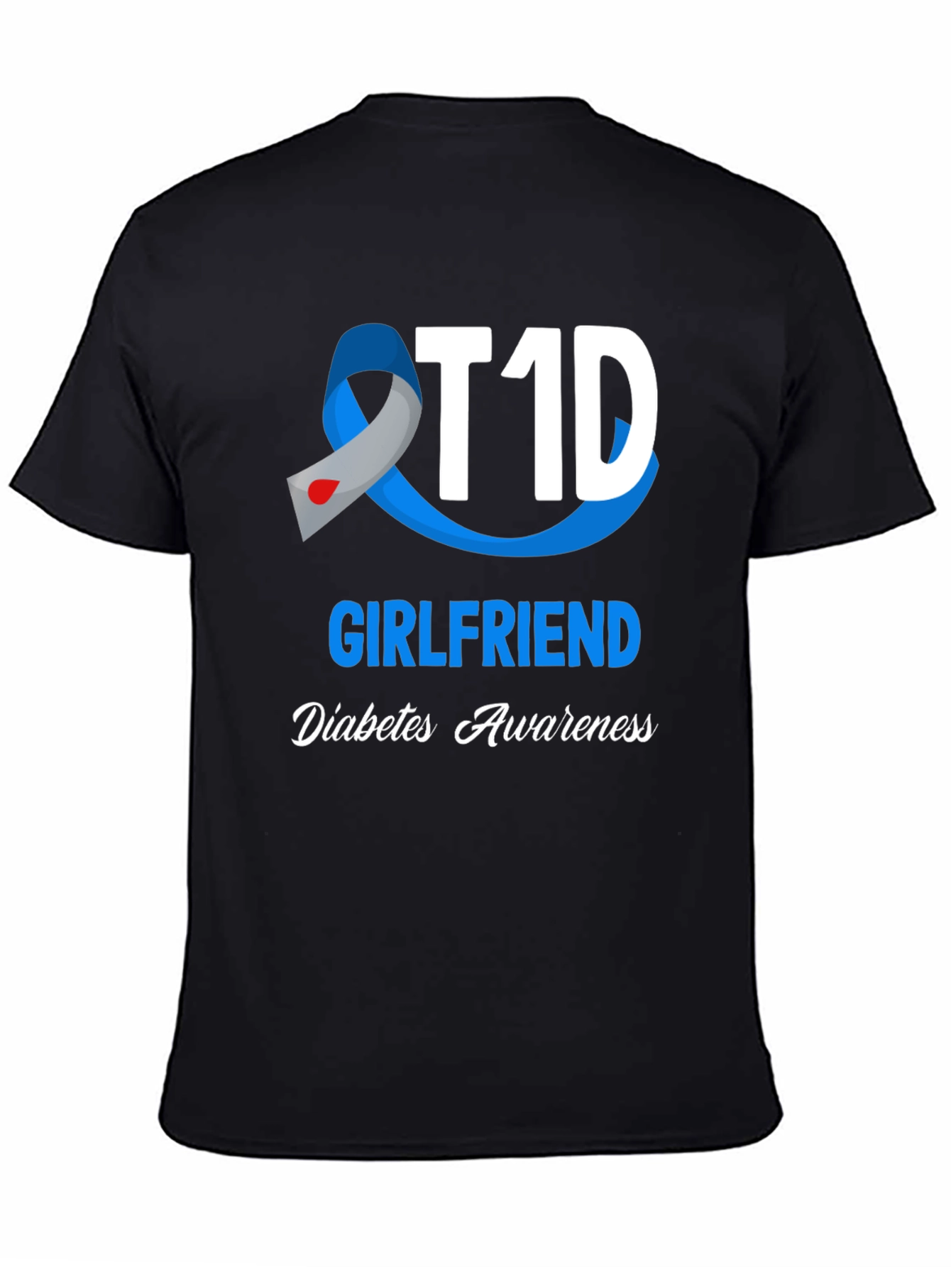 T1D Girlfriend Diabetes Awareness T-Shirt