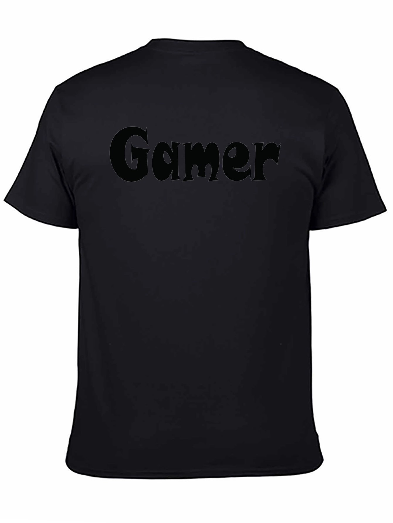 Gamer Tee - Classic Black Crew Neck T-Shirt