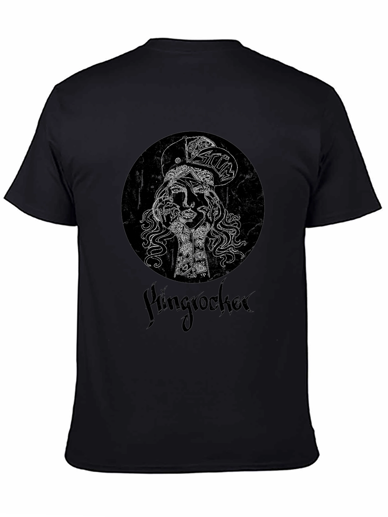 Hingrocker Graphic Print Black T-Shirt
