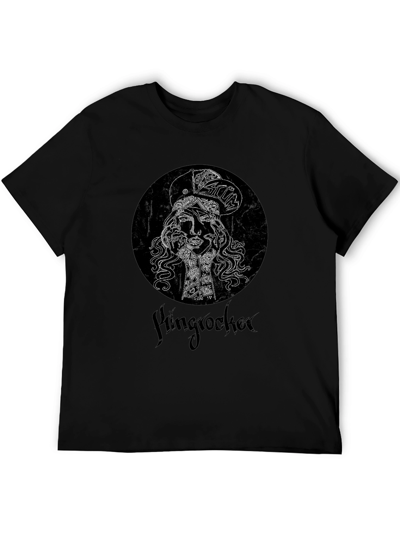 Hingrocker Graphic Print Black T-Shirt