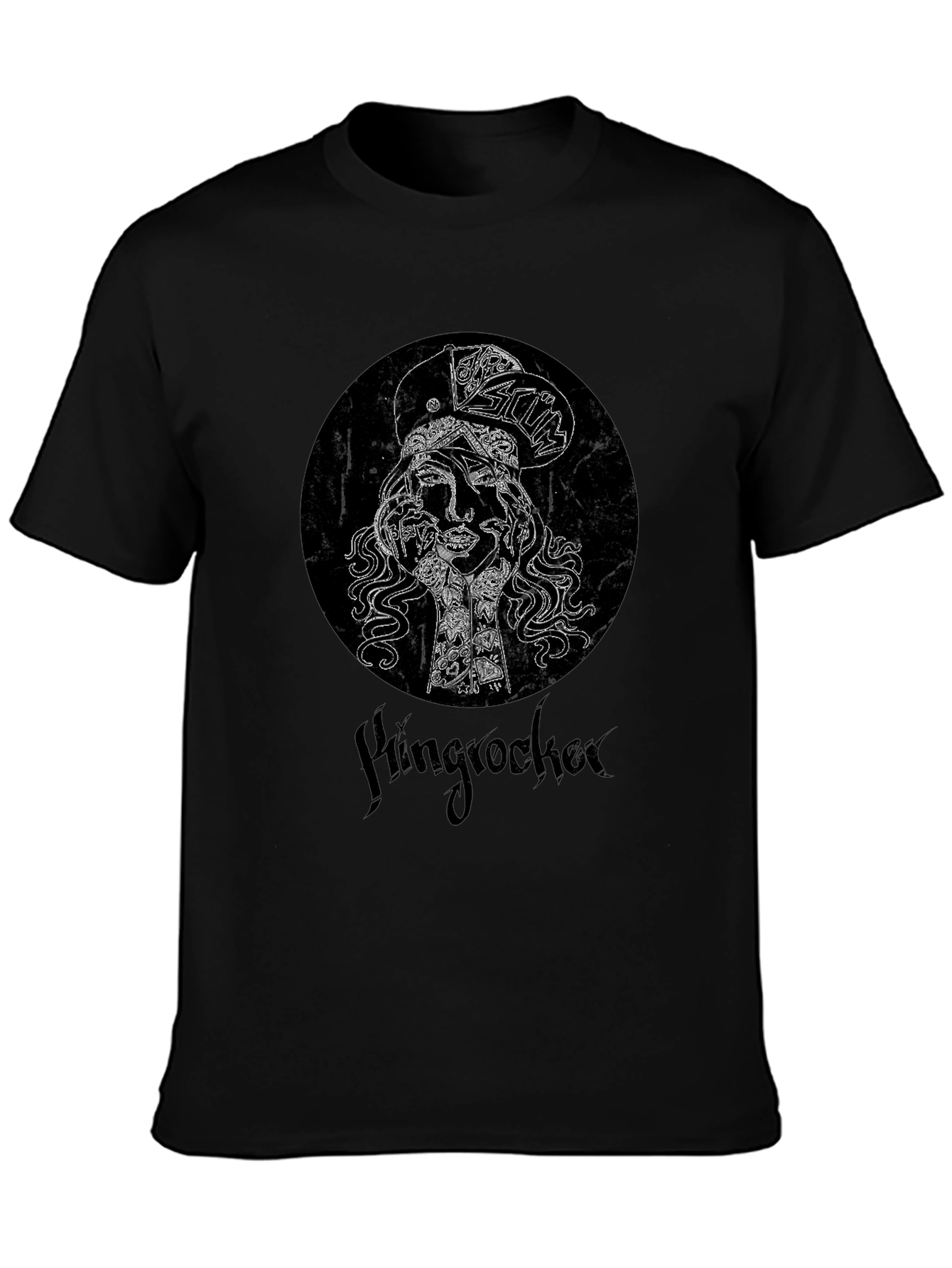 Hingrocker Graphic Print Black T-Shirt