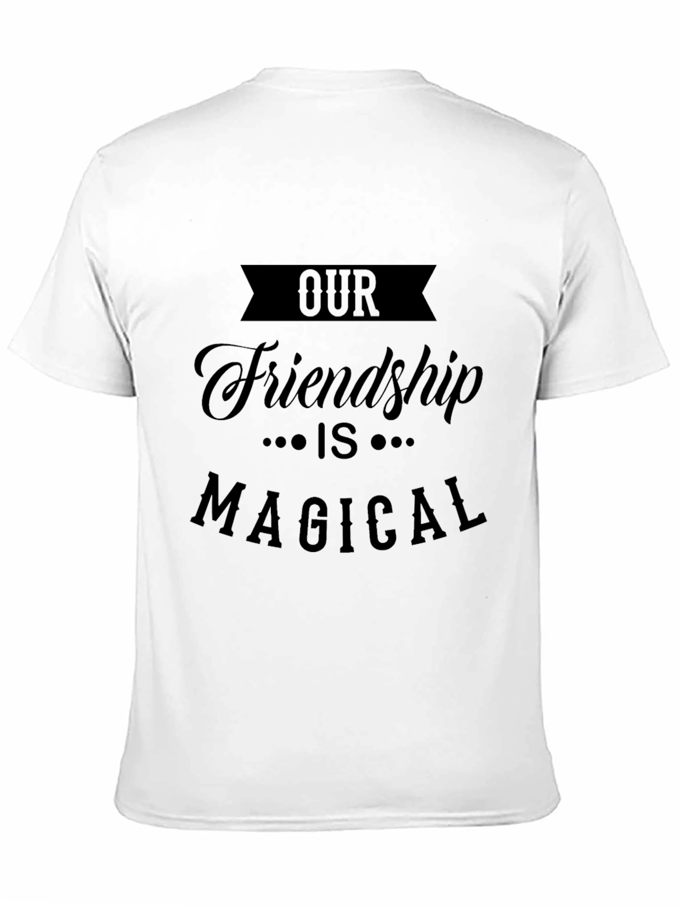 Our Friendship is Magical Black T-Shirt