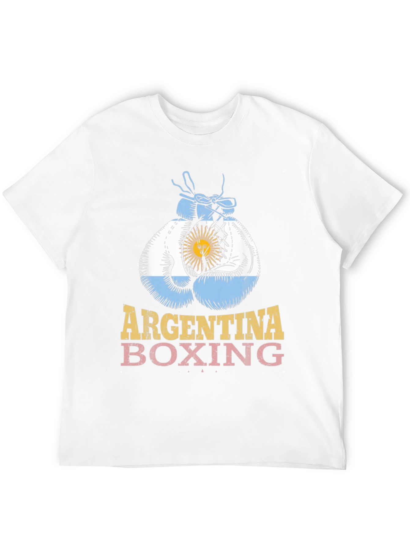 Argentina Boxing Gloves T-Shirt - National Pride