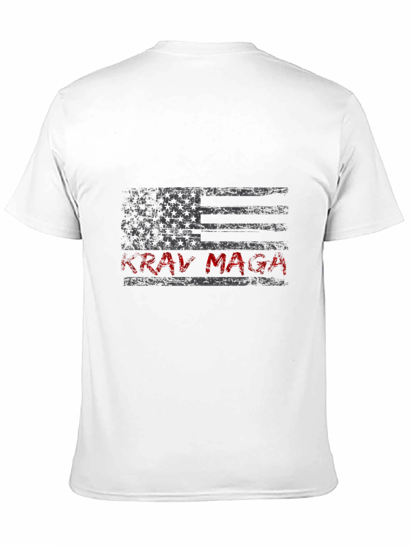 Krav Maga American Flag Graphic T-Shirt - Black