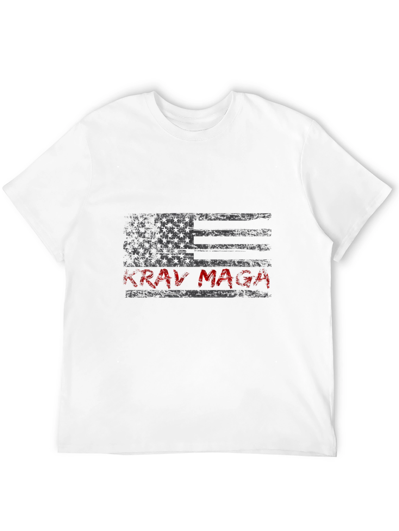 Krav Maga American Flag Graphic T-Shirt - Black