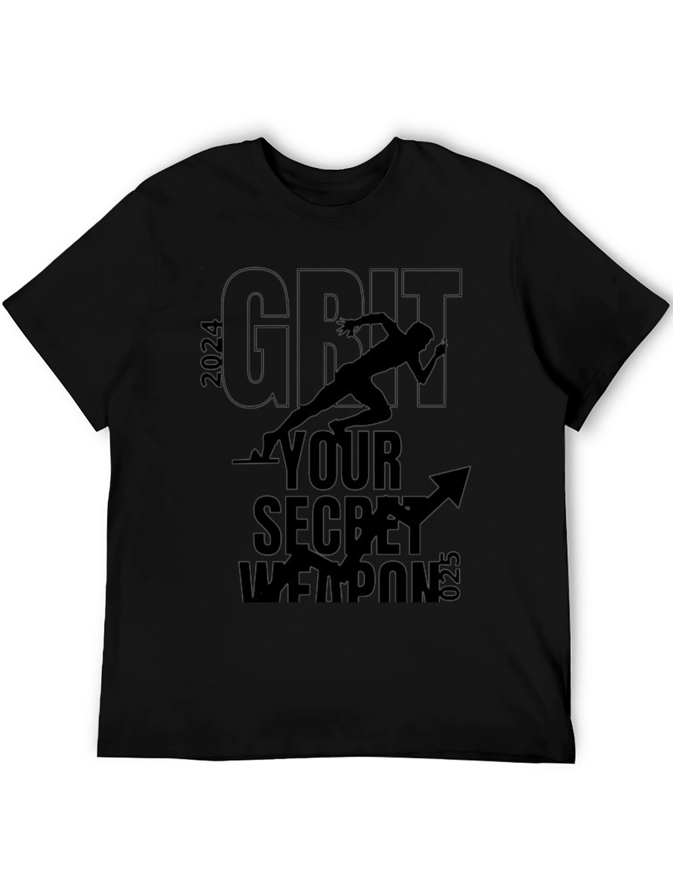 Grit Secret Weapon T-Shirt - Motivational Run 2024
