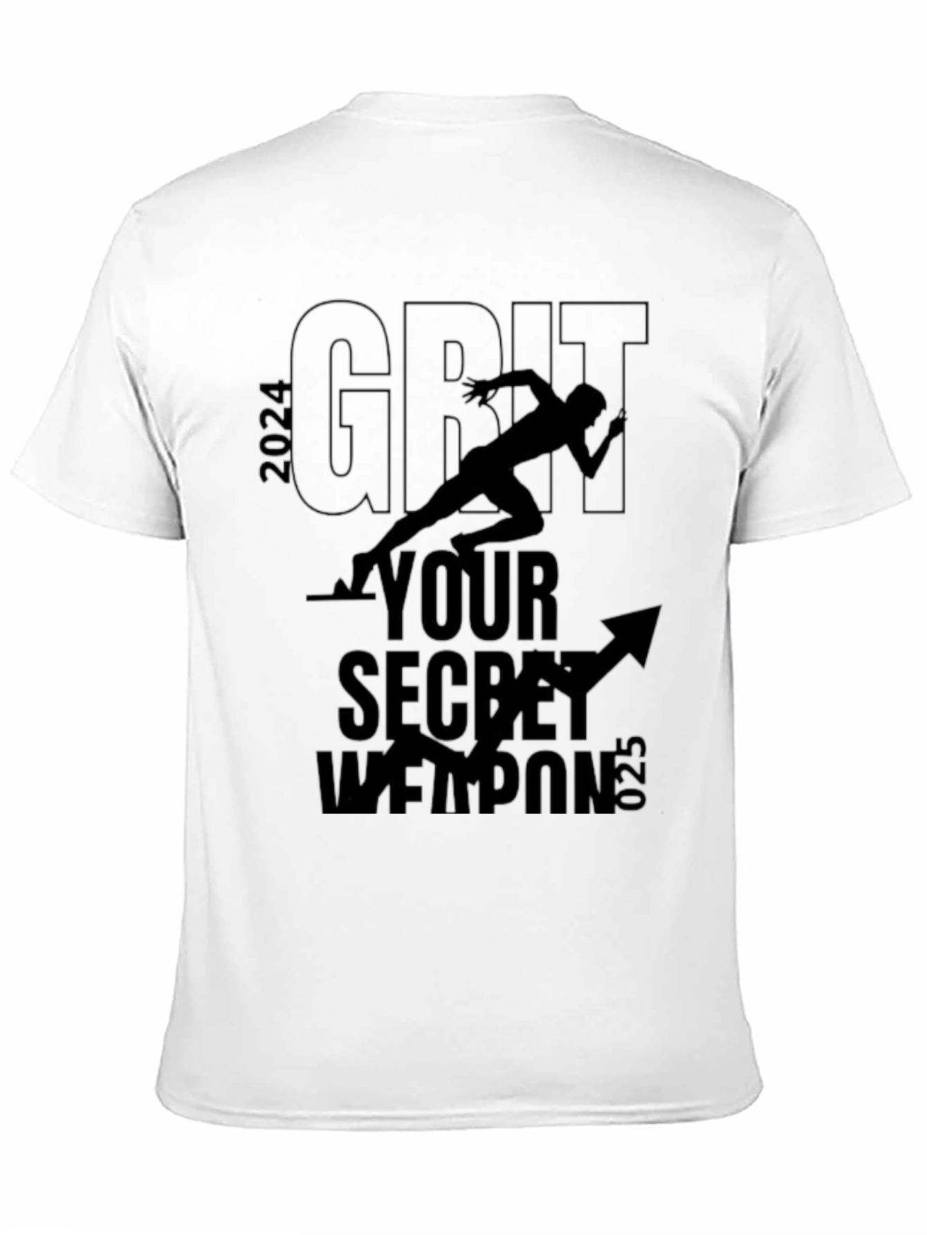Grit Secret Weapon T-Shirt - Motivational Run 2024