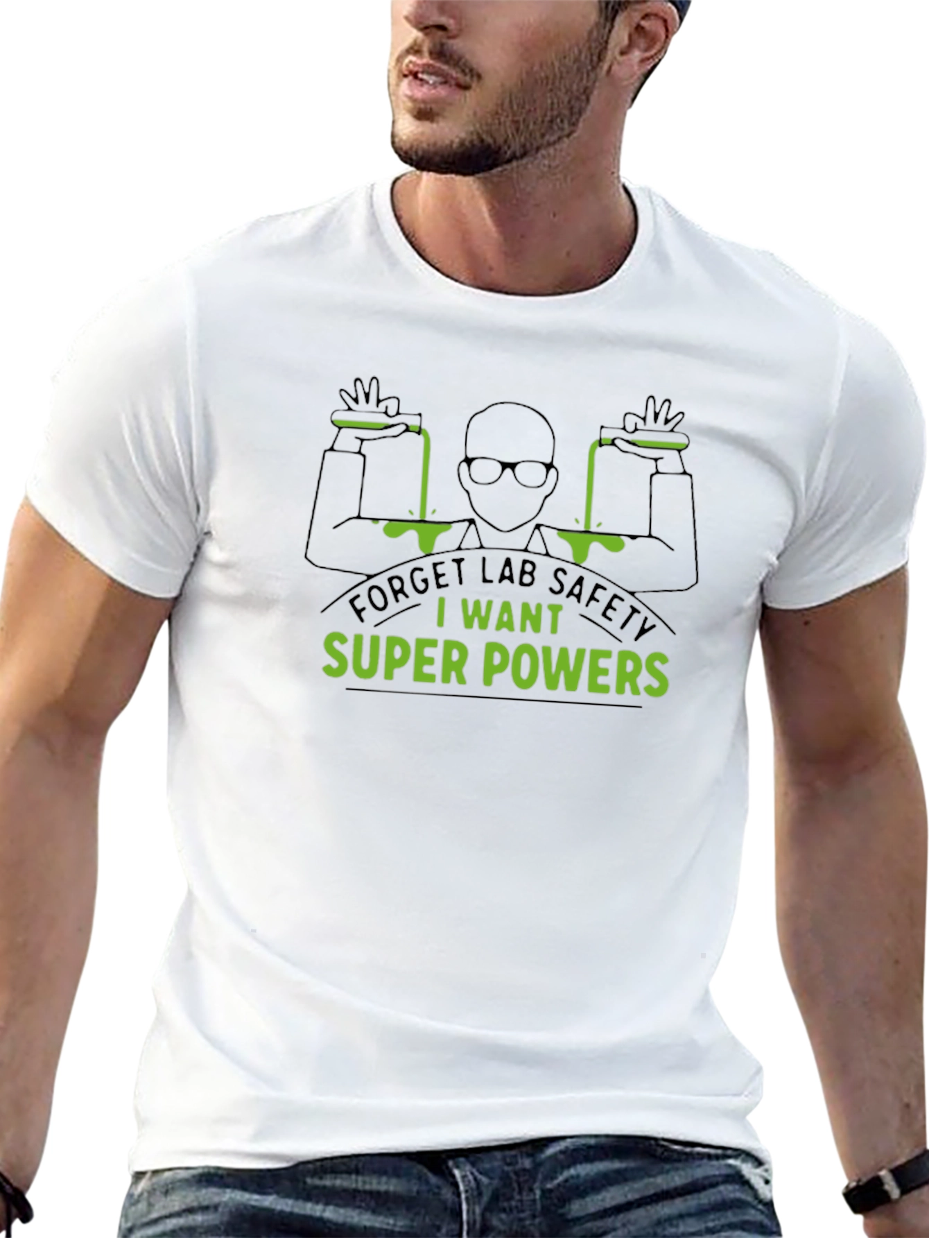 Super Powers T-Shirt Lab Safety Graphic Tee