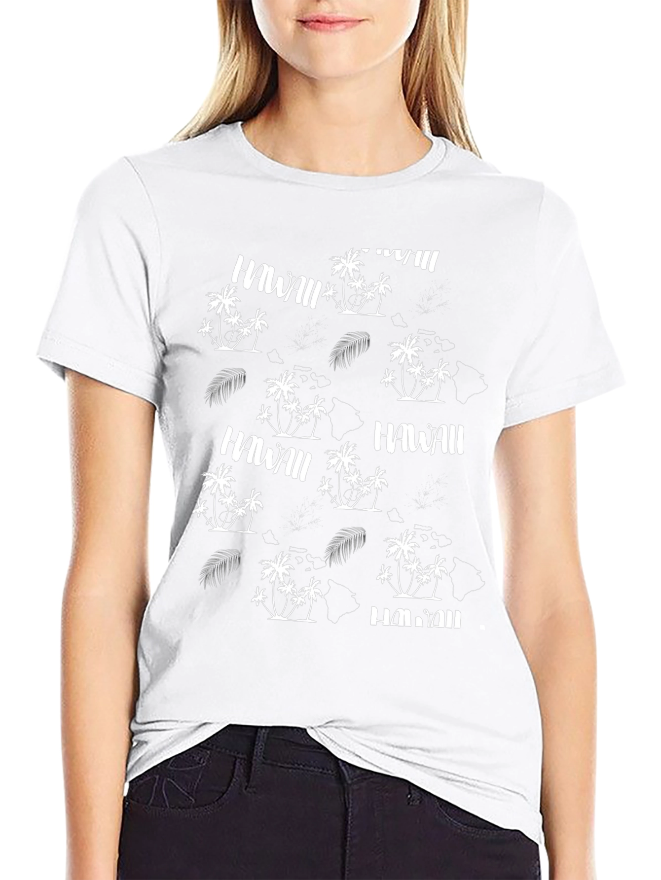 Hawaii Themed Black T-Shirt