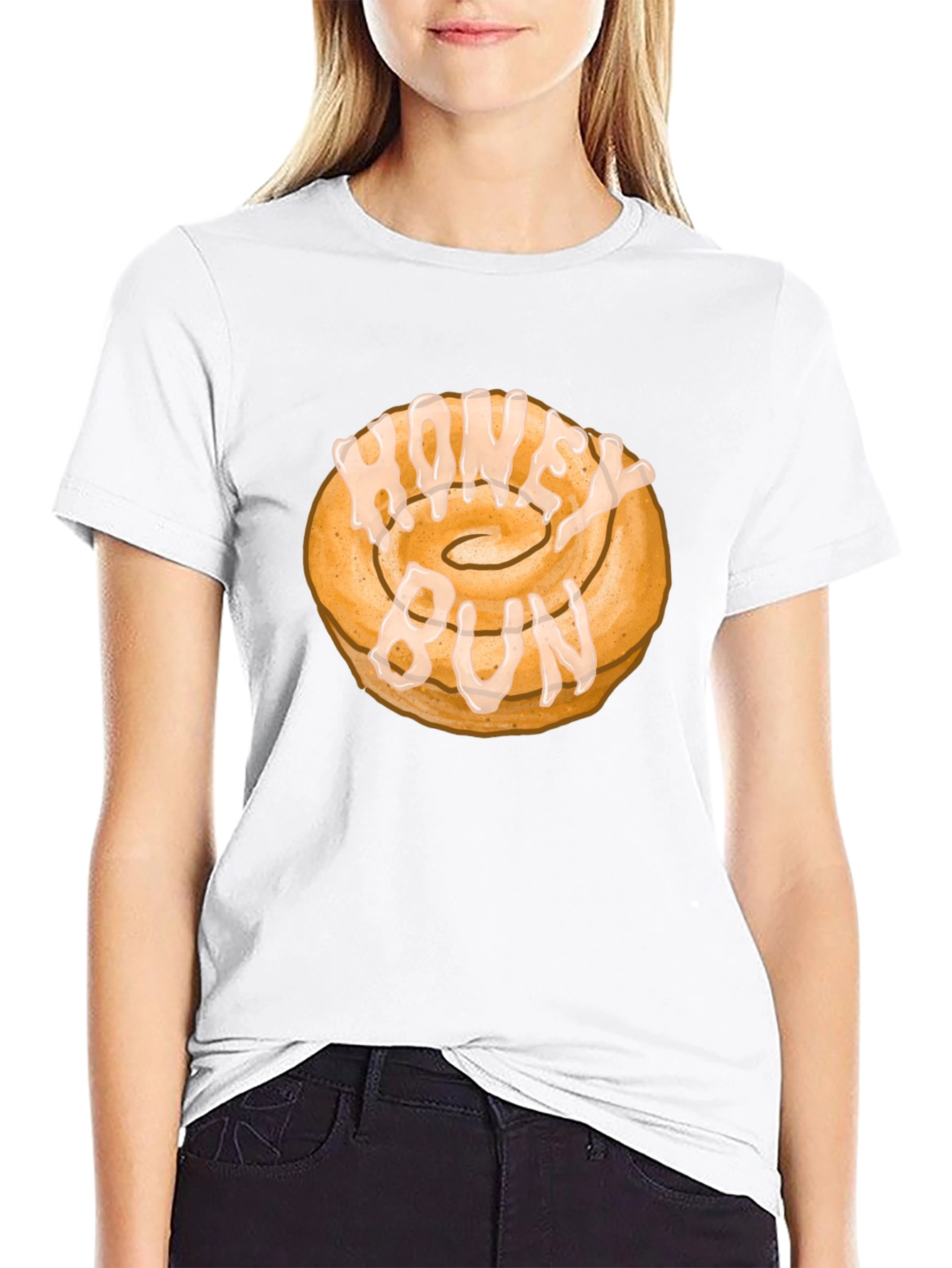 Honey Bun Graphic Tee - Sweet Treat Design