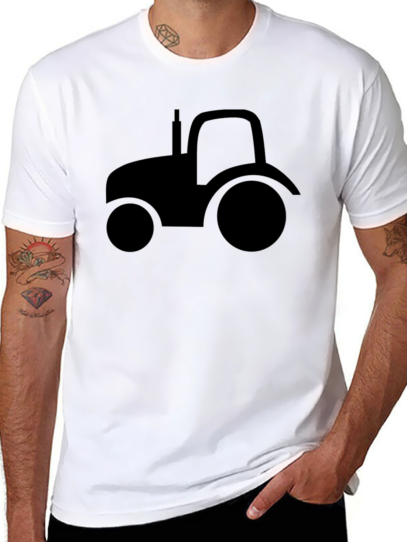 Black Tractor Graphic Tee - Farm Life Apparel