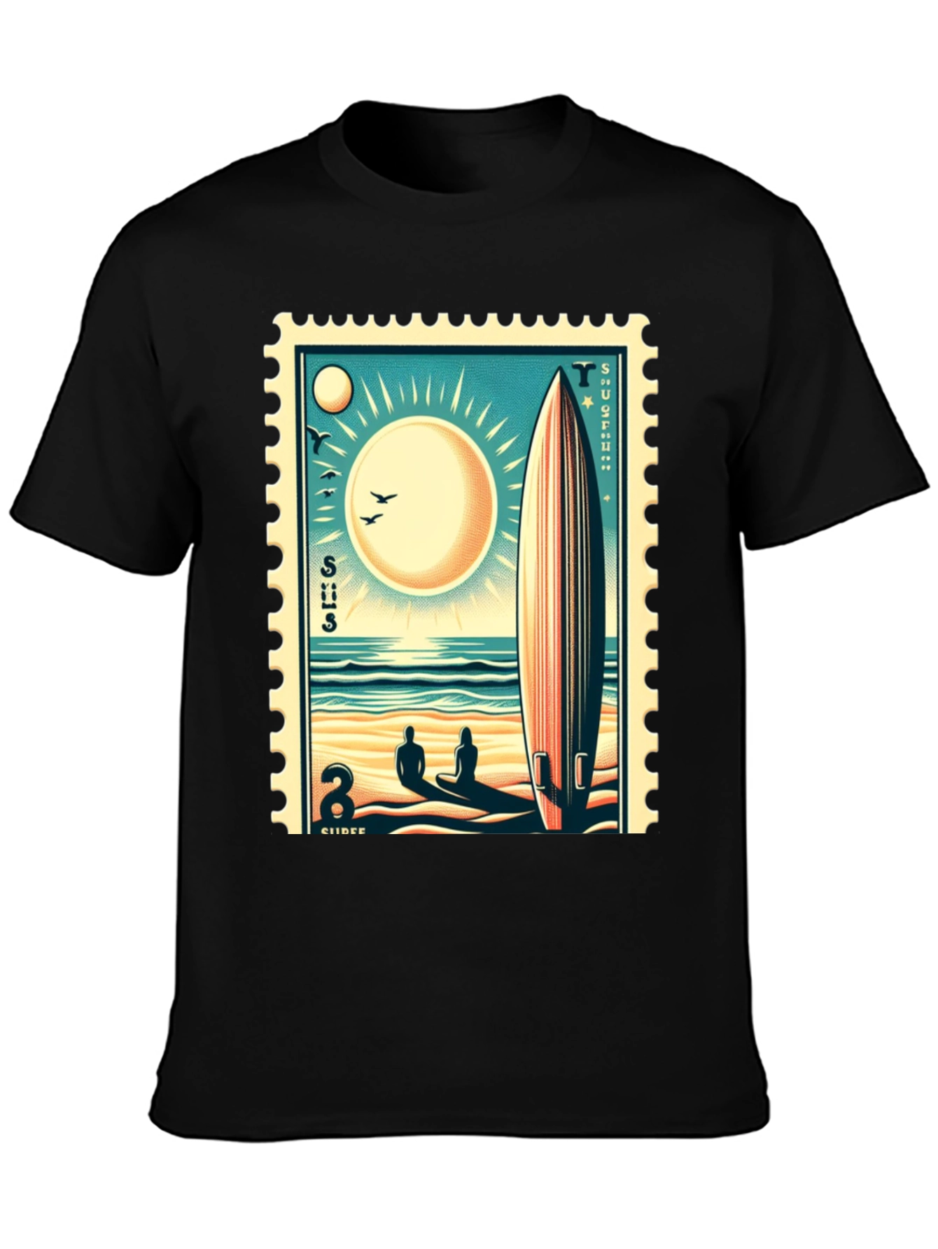 Surfing Stamp Tee