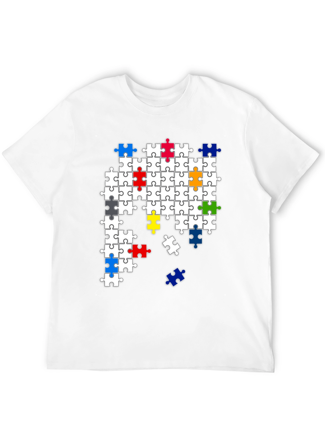 Puzzle Piece Graphic T-Shirt