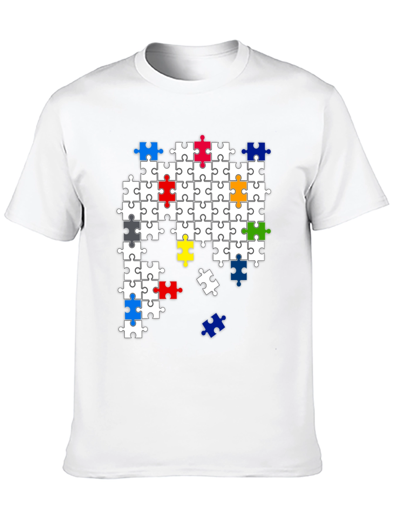 Puzzle Piece Graphic T-Shirt