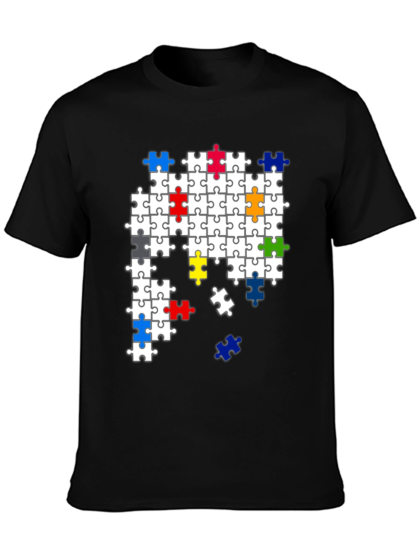 Puzzle Piece Graphic T-Shirt