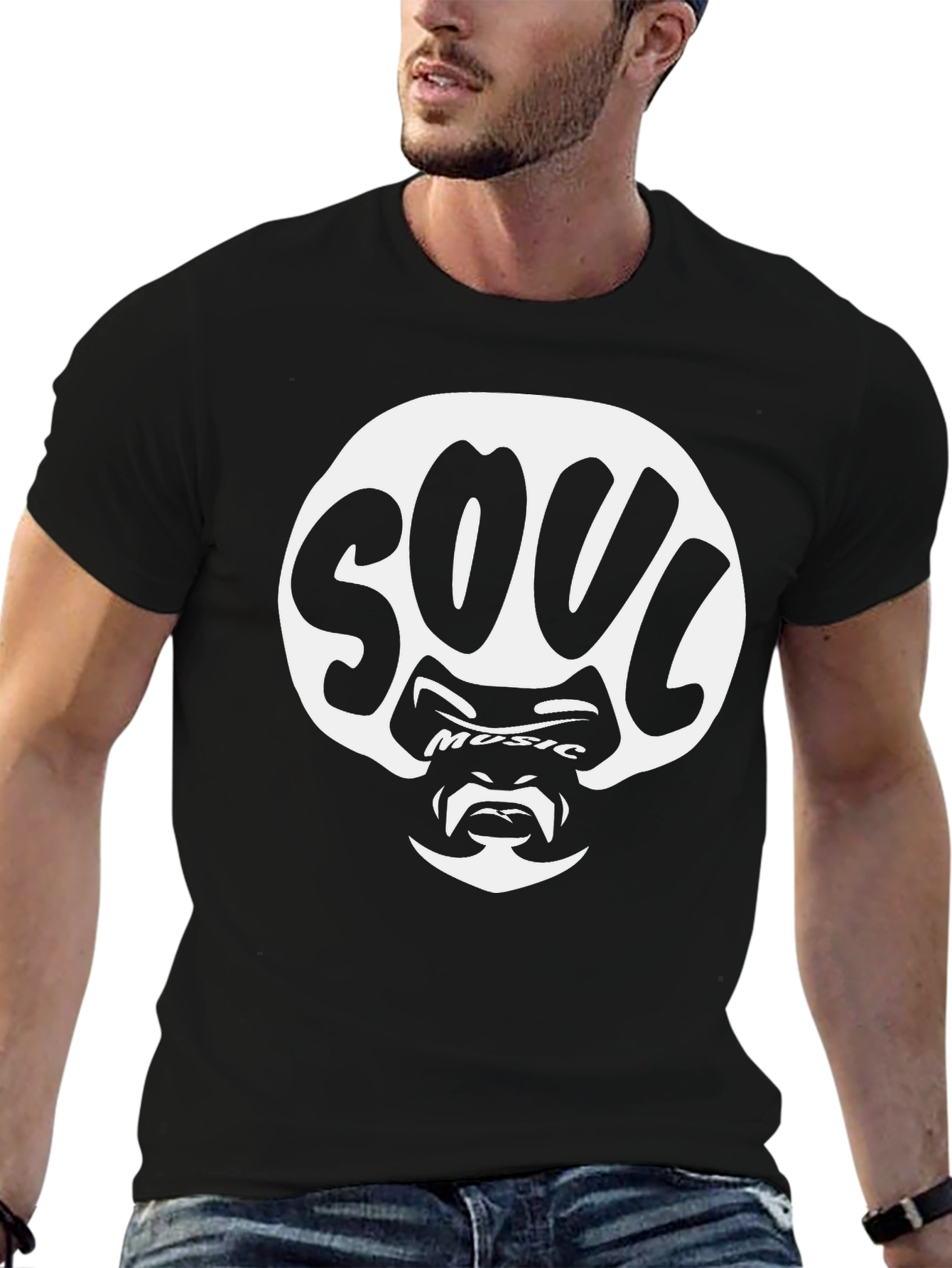 Soul Music Graphic T-Shirt - Black