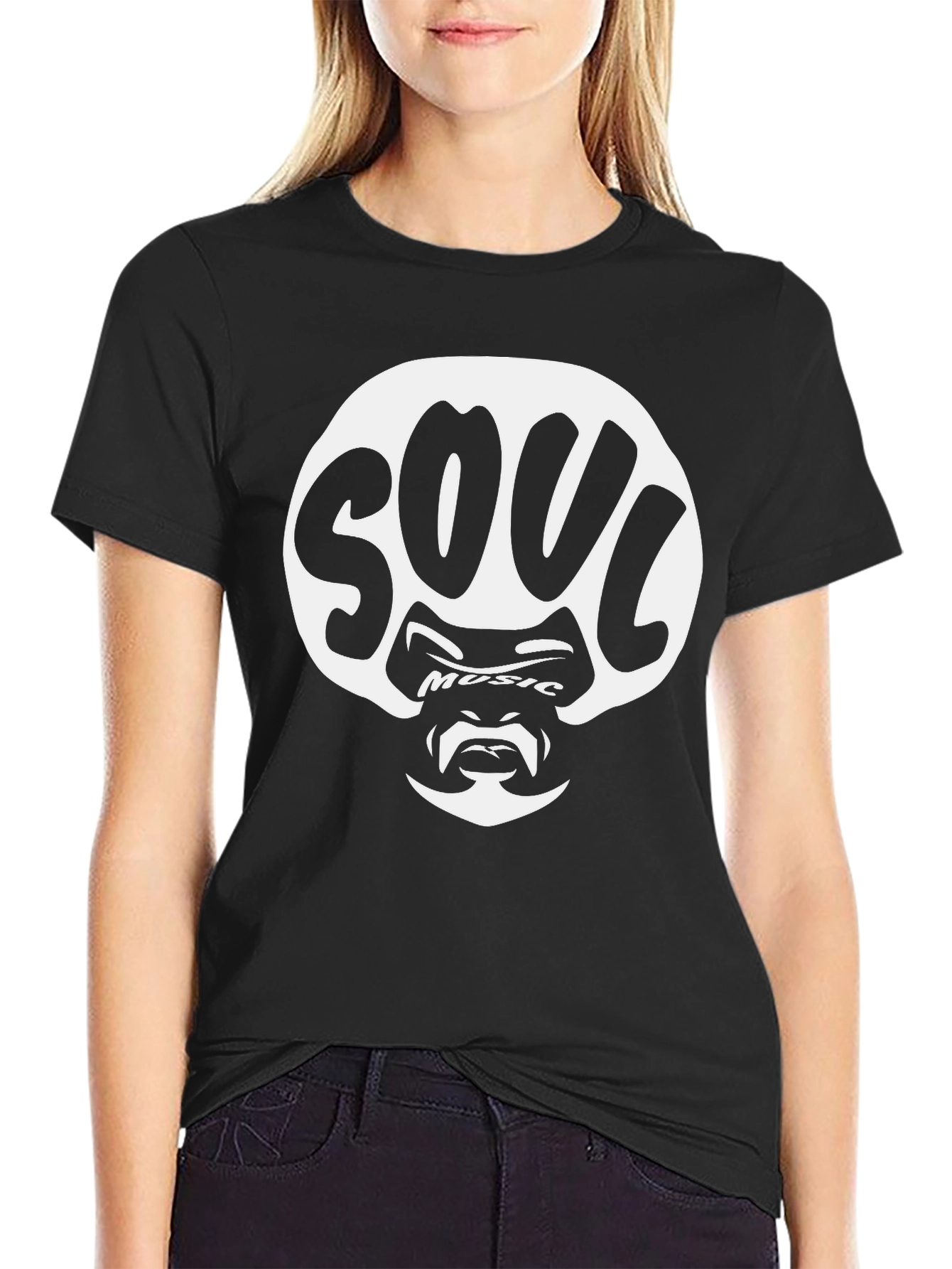 Soul Music Graphic T-Shirt - Black