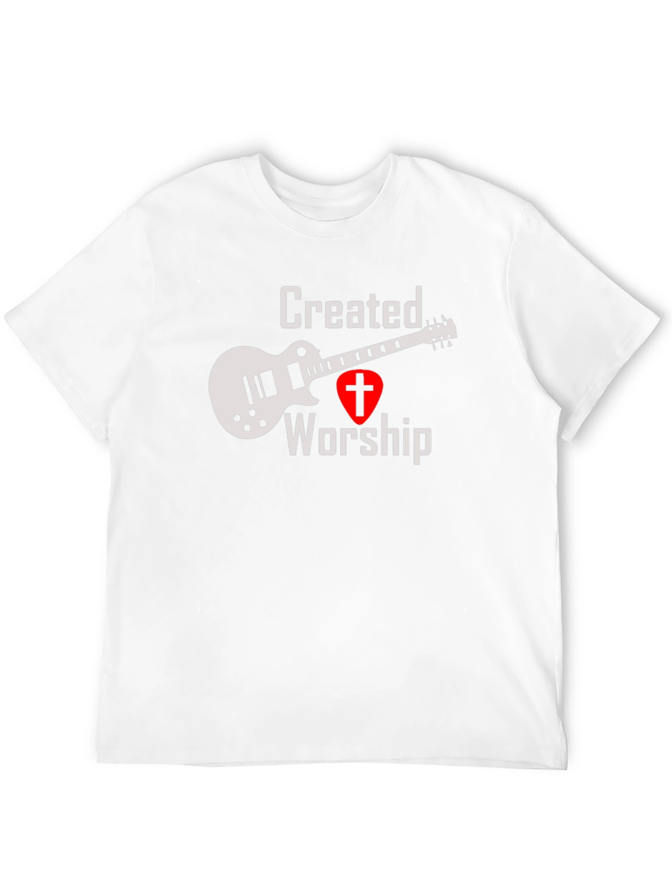 Created To Worship T-Shirt - Guitar Christian Tee