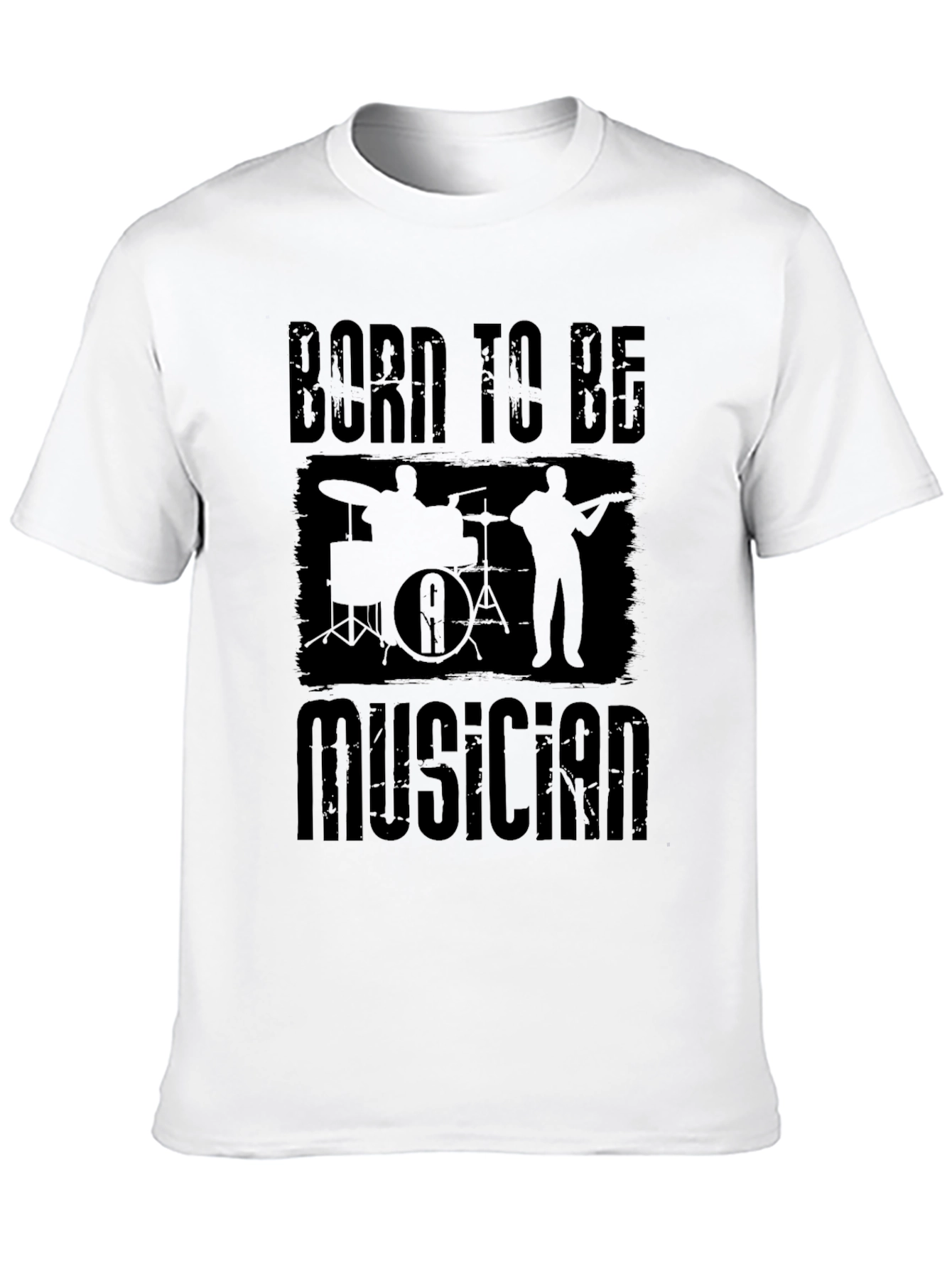 Born to Be Musician Black T-Shirt