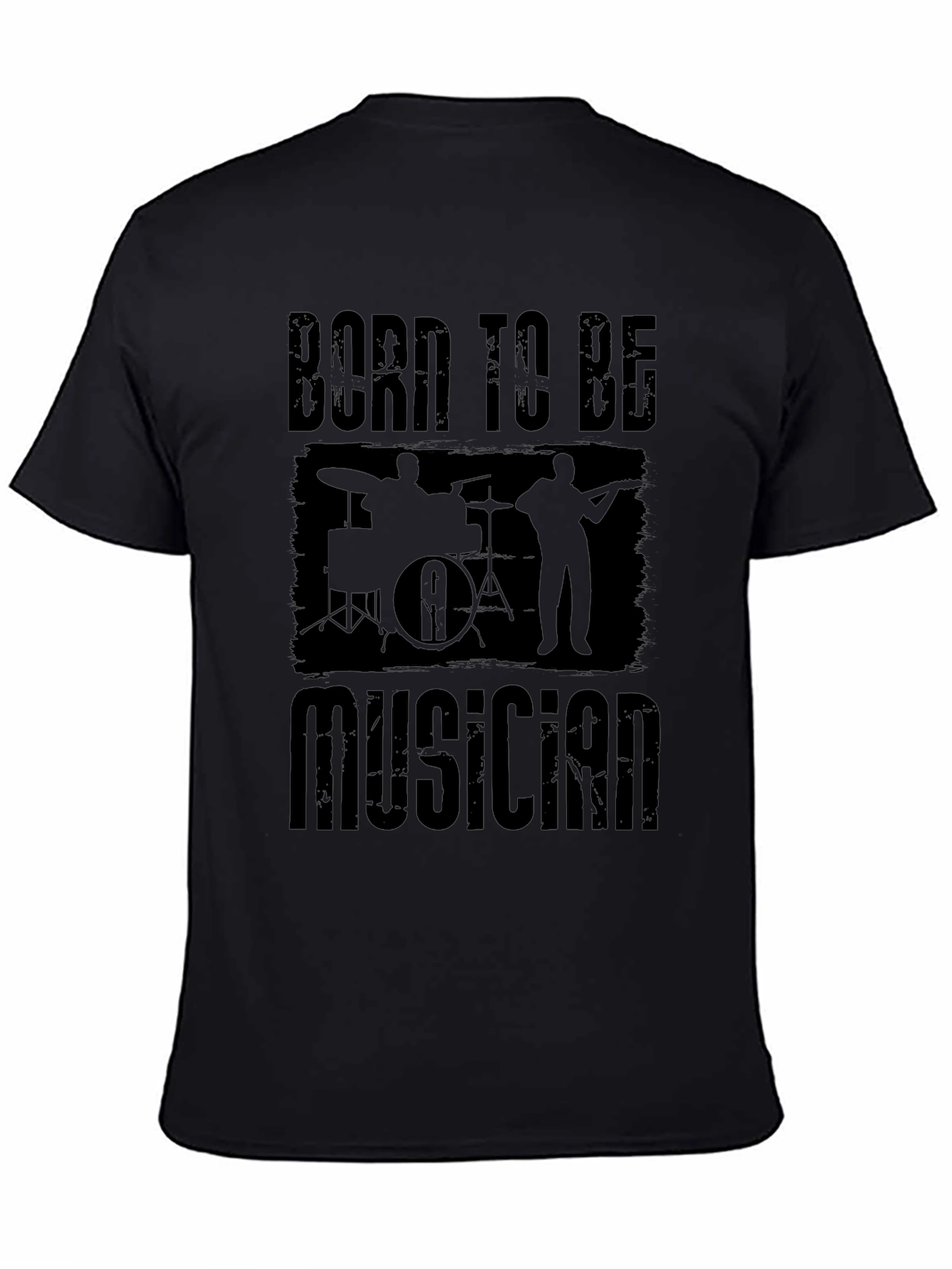 Born to Be Musician Black T-Shirt