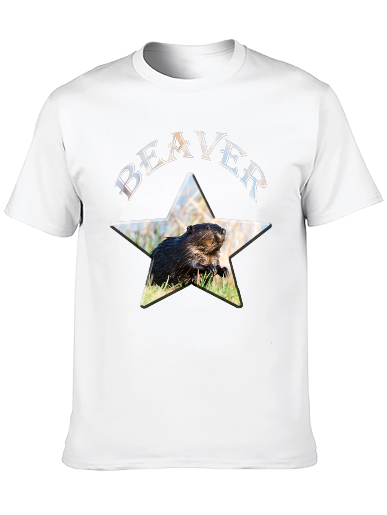 Beaver Star Graphic Black T-Shirt