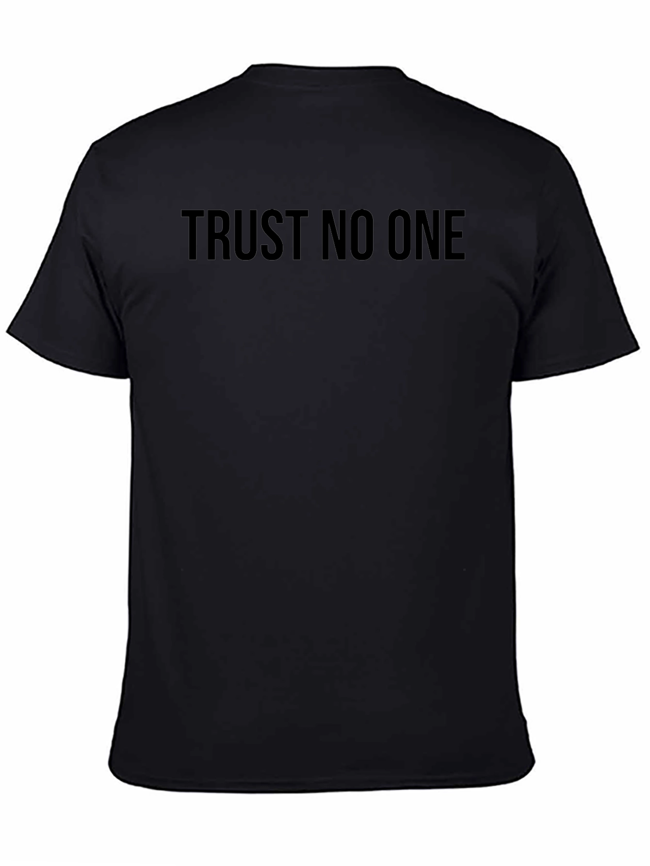 Trust No One Black Graphic Tee