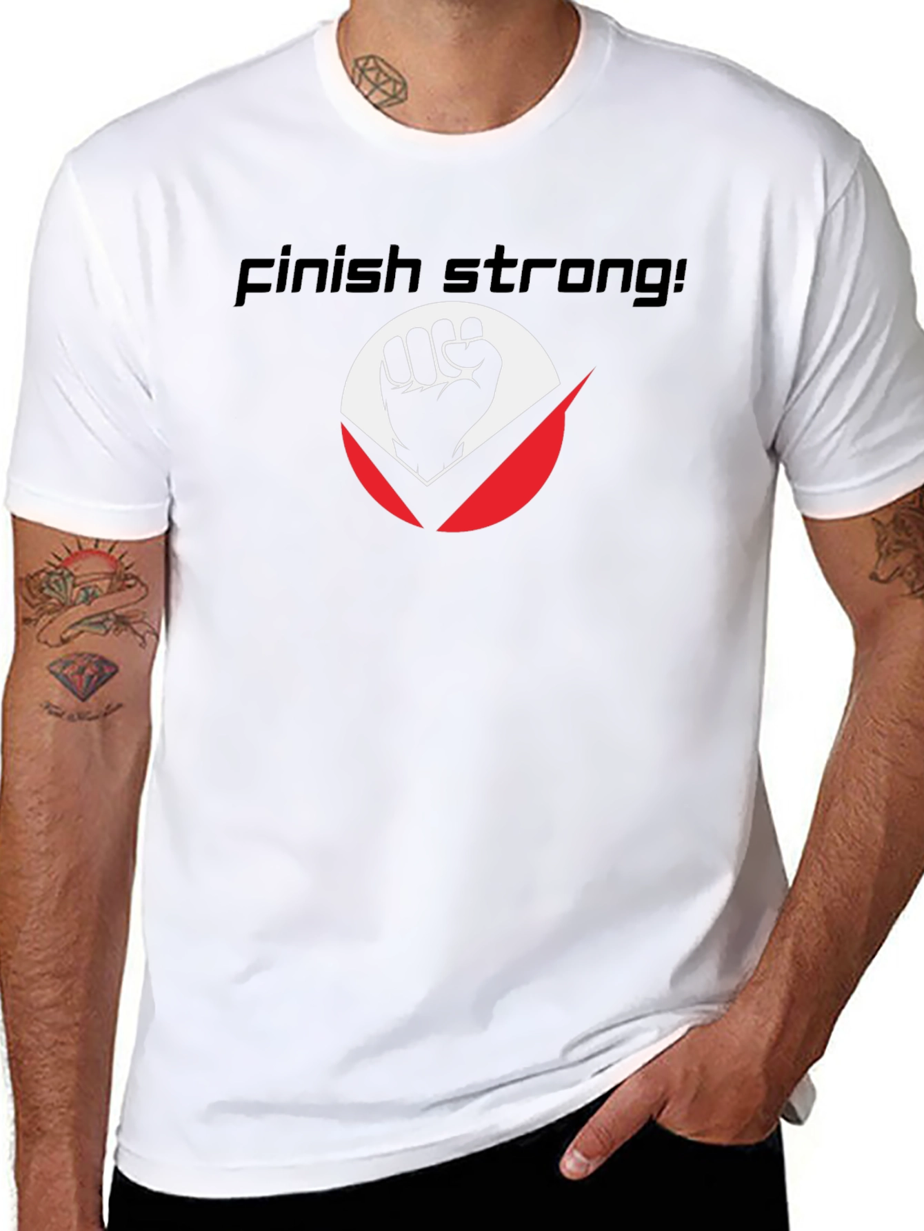 Finish Strong Graphic T-Shirt
