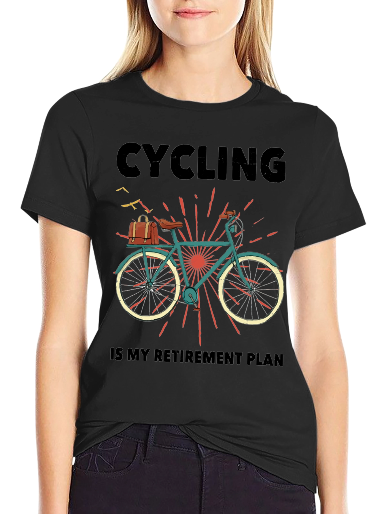 Cycling Retirement Plan Graphic T-Shirt