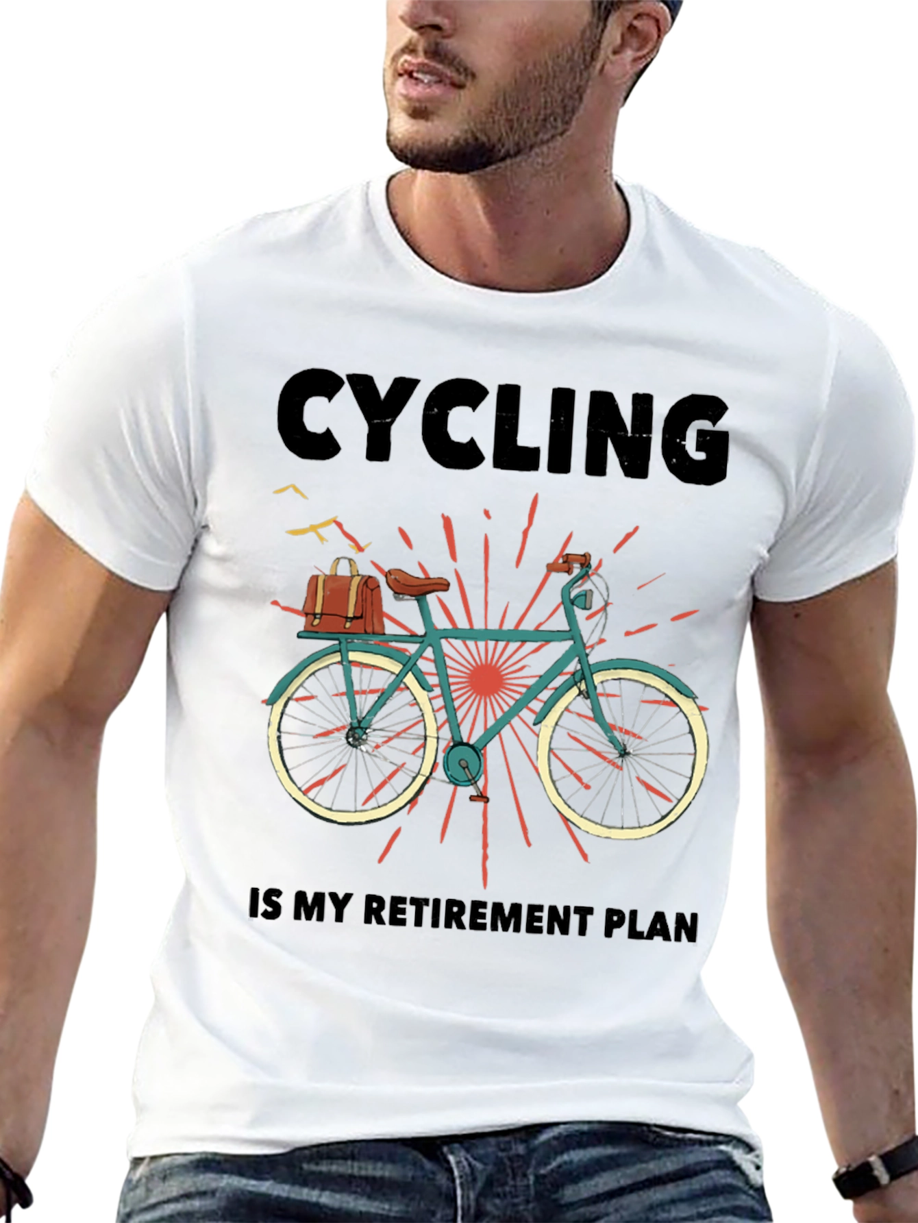 Cycling Retirement Plan Graphic T-Shirt