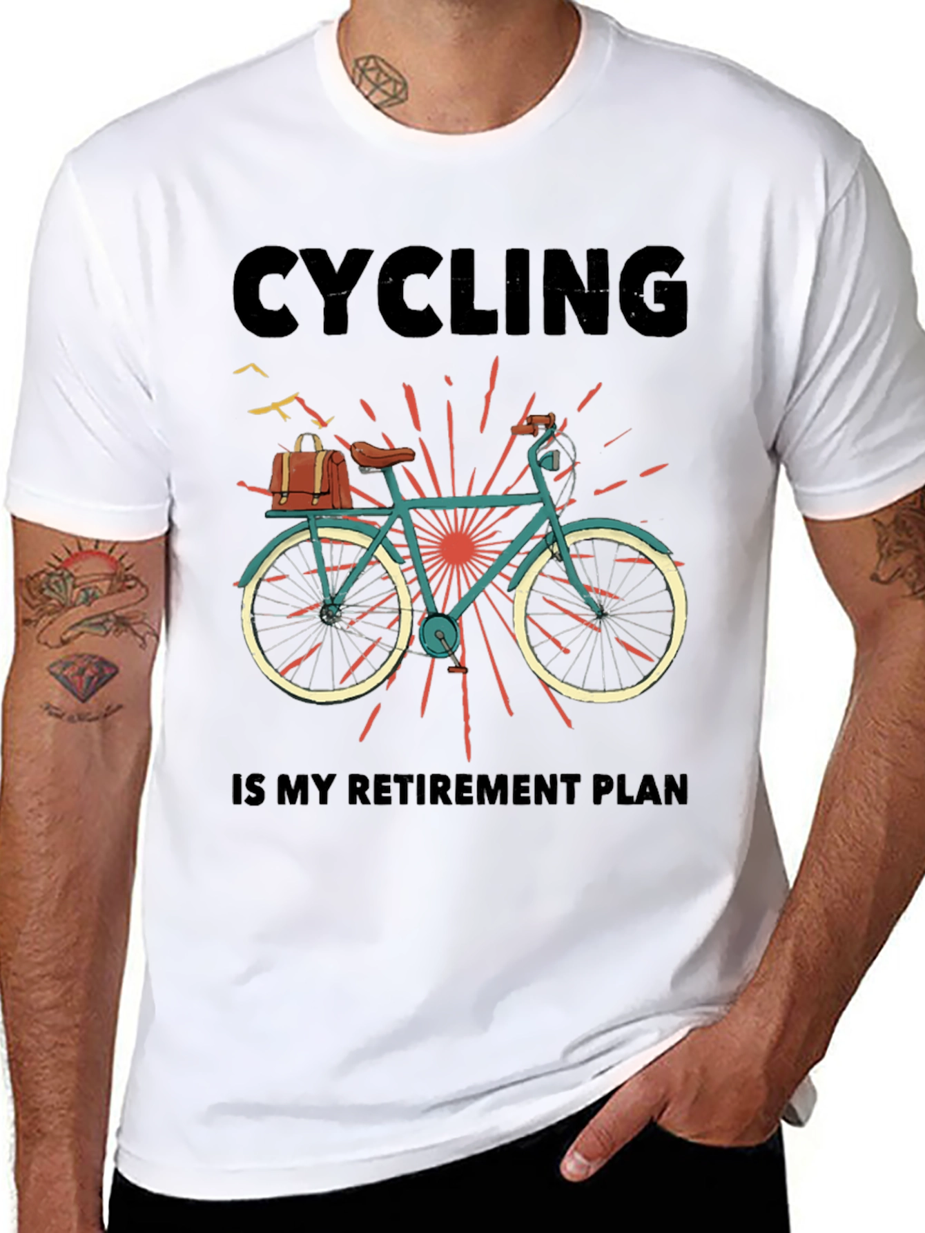 Cycling Retirement Plan Graphic T-Shirt